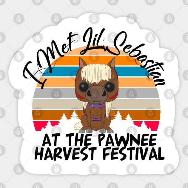 Lil Sebastian Pawnee Harvest Festival Parks And Rec Sticker by Litaru